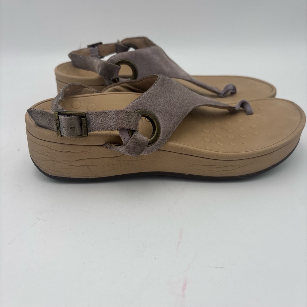 Vionic Suede Tan Sandals - Picture 3 of 10